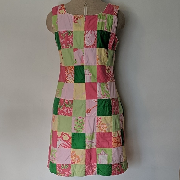 Lilly Pulitzer Patchwork Dress Size 4 - Picture 4 of 8
